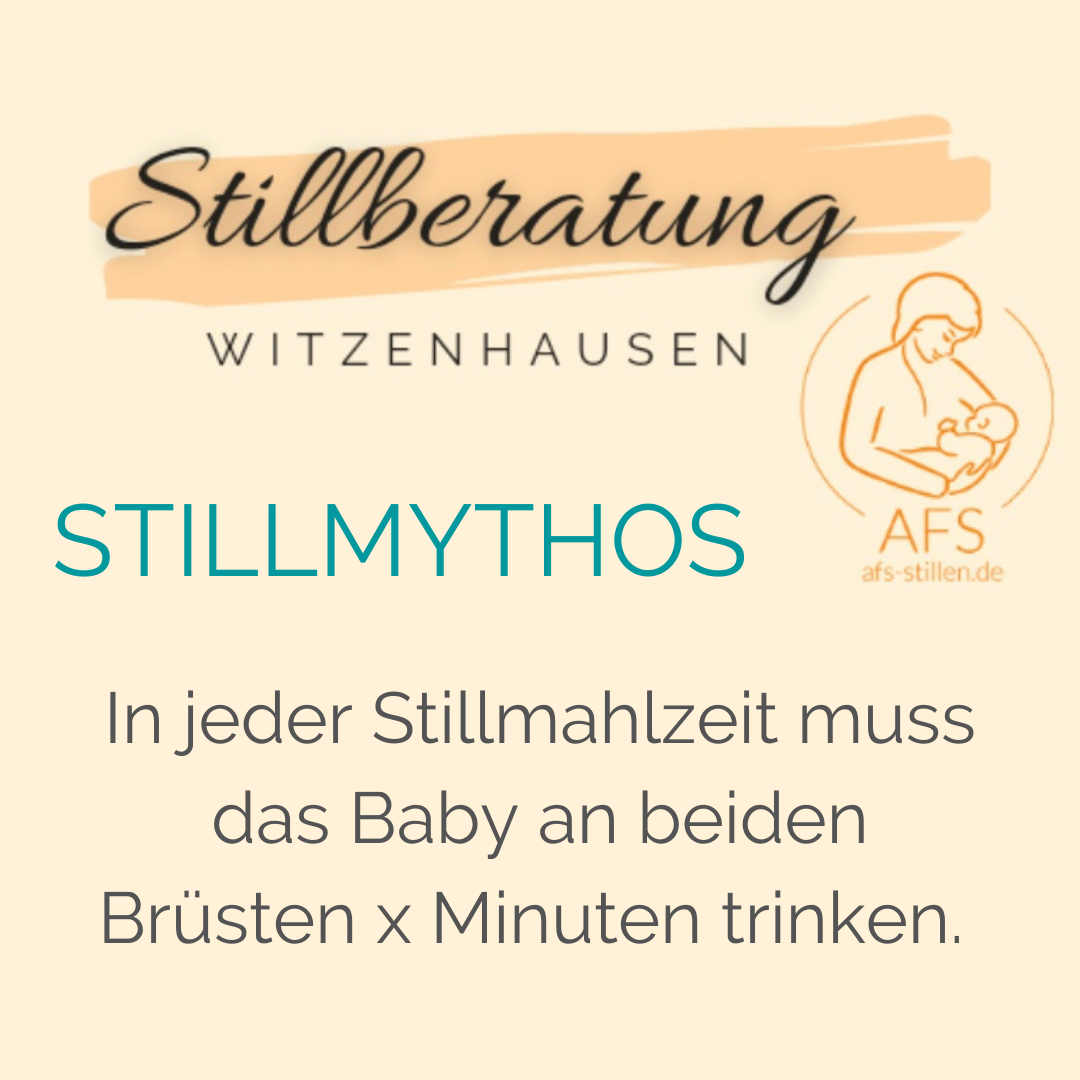 Stillmythos: Trinkdauer pro Brust